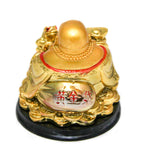Laughing Buddha with Frog