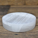 Round Selenite Crystal Charging Plate 